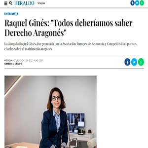 Aparición en Heraldo de Aragón
